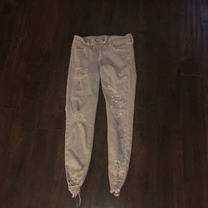 grey american eagle jeans